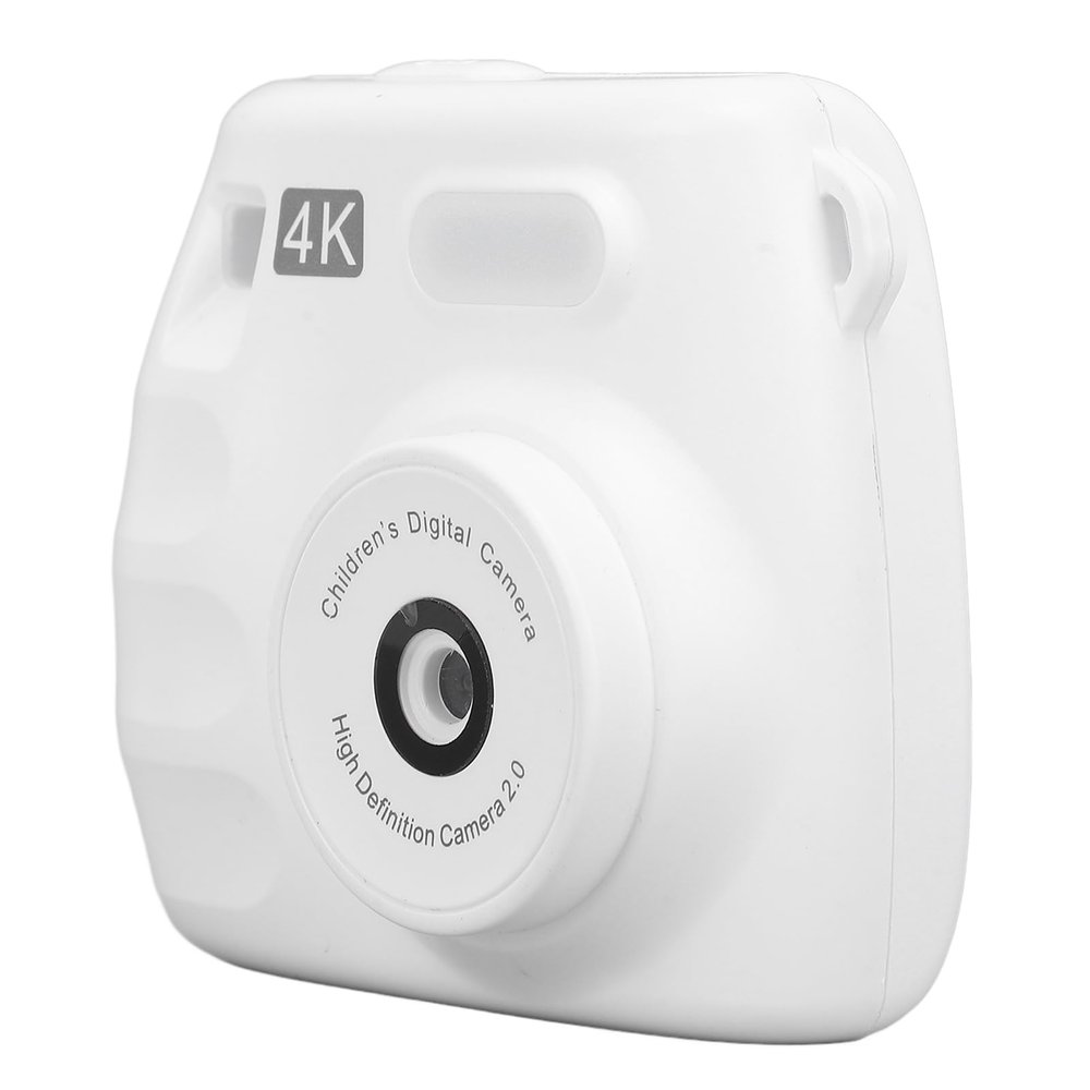 ASHATA Digital Camera, HD 1080P Camera, Portable Digital Camera for Students with 48MP Dual Lens 2.0 Inch Screen LED Fill Light, Compact Small Camera for Boys Girls Teen (White)