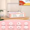 Portable CD Player for Home, Retro Bluetooth CD Players Rechargeable, Wireless Desktop Boombox with Dual HiFi Speakers, LCD Screen Display, USB Type-C AUX-in, Headphone Jack, Pink(No Remote Control) view 3