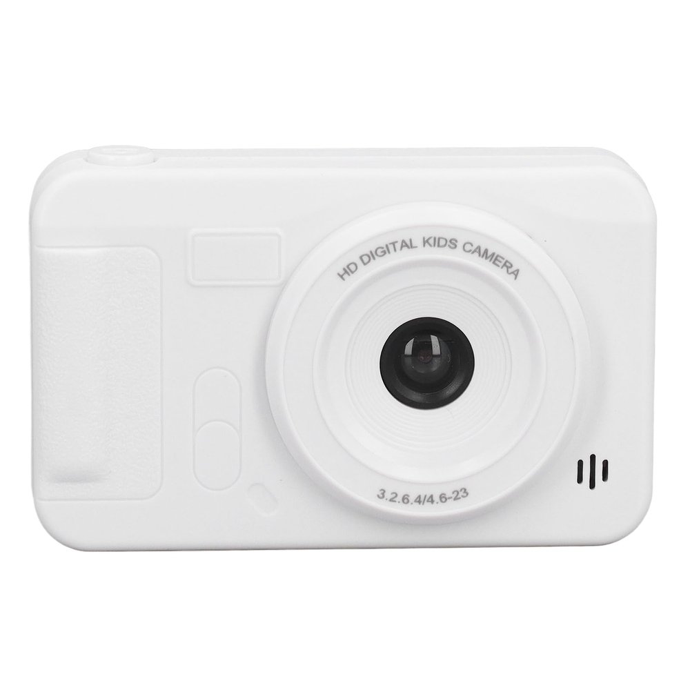 40MP 1080P Digital Camera, 4K HD Anti Shake Video Camera with 8X Zoom 2.4 Inch Screen 32GB Card, Auto Focus Selfie Camera for Beginner for Recording Life (White)