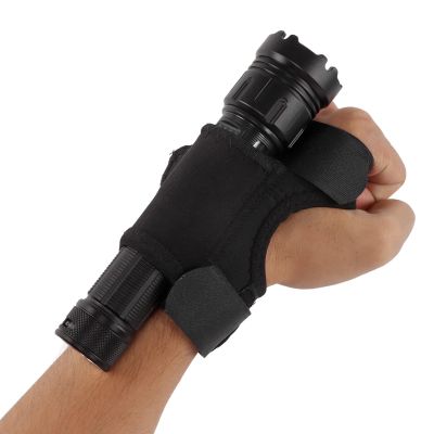 SASKATE Wrist Flashlight Holster, Diving Torch Arm Mount Holder, Thickened Nylon Sturdy Holster for Diving