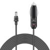 Mini Car DC Cable 18AWG IP68 Power Adapter Charger for Satellite Trucks Buses Lorries Ships 2m 6.6ft view 1