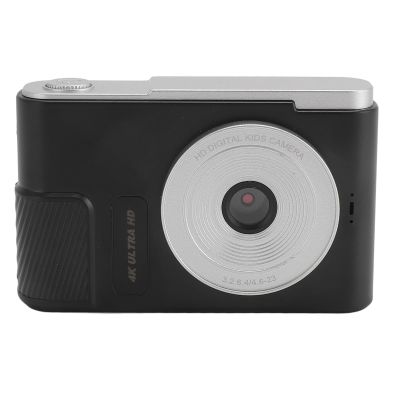 Zyyini Digital Cameras, 4K HD Camera, 48MP Point and Shoot Vlogging Camera with 16X Zoom, 2.4 Inch Screen Small Compact Camera for Kids Students Vlog (Black)