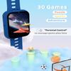BIGGERFIVE Smart Watch for Kids with Dual Cameras, 30 Puzzle Games, Video & Music Player, Audiobooks, Flashlight, Pedometer, Calculator, Educational Toys Birthday Gifts for Boys Girls Ages 4-10 Blue view 3