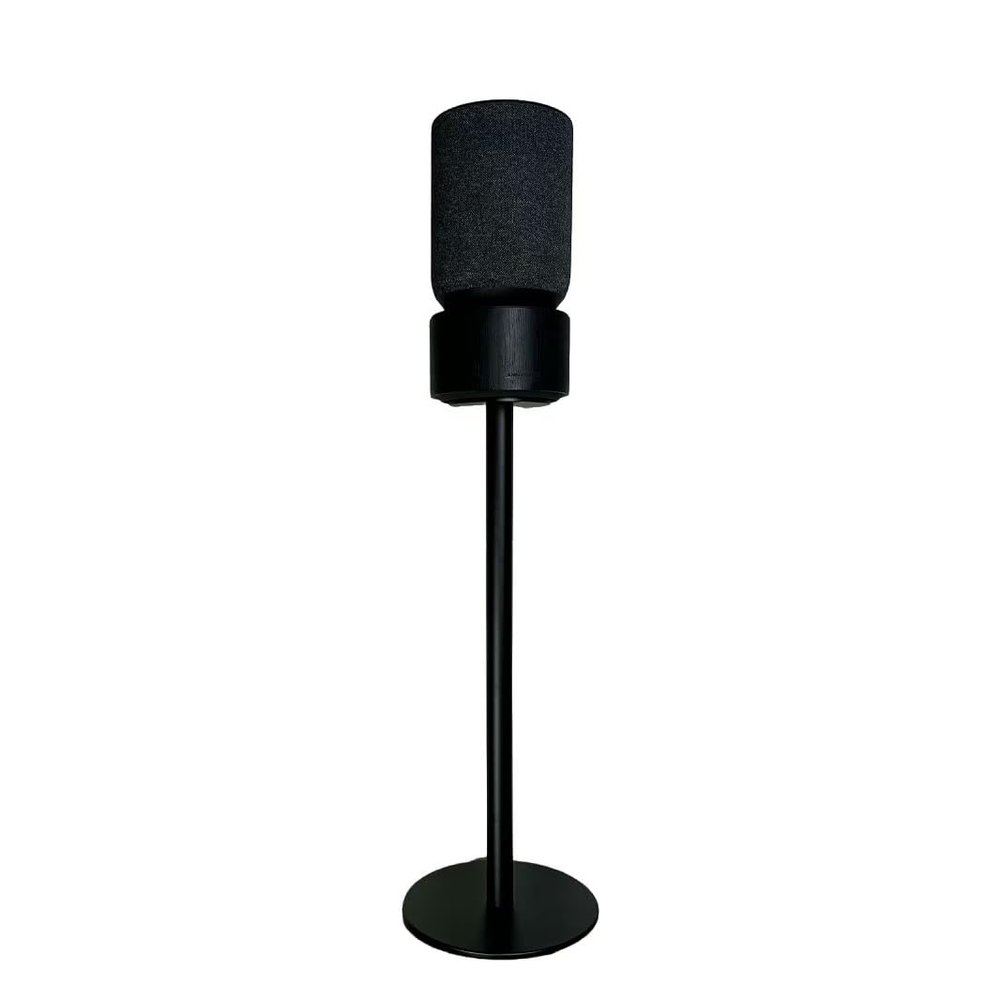 Speaker Floor Stand Compatible with Bang&Olufsen Beosound Balance Sound System, Made of Aluminum Alloy Material, Hidden Power Cord, Screw Fixed Sound Design (Single Black)