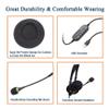 BTSEURY Wired Headset for Laptop, USB Headphone with Microphone, Earphone Gaming Headset with Microphone, Computer Headsets (Black) view 3