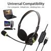 BTSEURY Wired Headset for Laptop, USB Headphone with Microphone, Earphone Gaming Headset with Microphone, Computer Headsets (Black) view 4