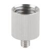 Tripod Converter Adapter, Leveller 5/8in to 1/4in Bracket with Clear Thread for Stand, Knurled Surfaces, Aluminium Alloy, for Long Term Use view 2