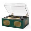 MANGOSTAN CD Player with Built-in Speaker Portable CD Players with Bluetooth Output/Input USB Playback Headphone Jack with Remote Control, LED Screen Rechargeable Small CD Player Green view 1