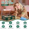 MANGOSTAN CD Player with Built-in Speaker Portable CD Players with Bluetooth Output/Input USB Playback Headphone Jack with Remote Control, LED Screen Rechargeable Small CD Player Green view 4