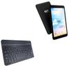 BoxWave Keyboard Compatible with Sky Devices Elite T8Plus - SlimKeys Bluetooth Keyboard, Portable Thin with Chiclet-Style Keys - Jet Black view 1