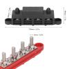 2Pcs Power Distribution Block, M8 Screw 4 Terminal Bus Bar Terminal Block, Bus Bar Power Distribution Block for Cars RVs Ships view 3