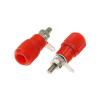BHUPWZE 10PCS 4MM Terminal Blocks Binding Post Connector Banana Plug/Socket Test Socket M4 Amplifier Terminal(S Red) view 3