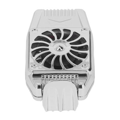 Portable Gaming Phone Cooler with Clip, Low Noise, Rapid Cooling Heatsink, Ideal for Home Use (Silver)