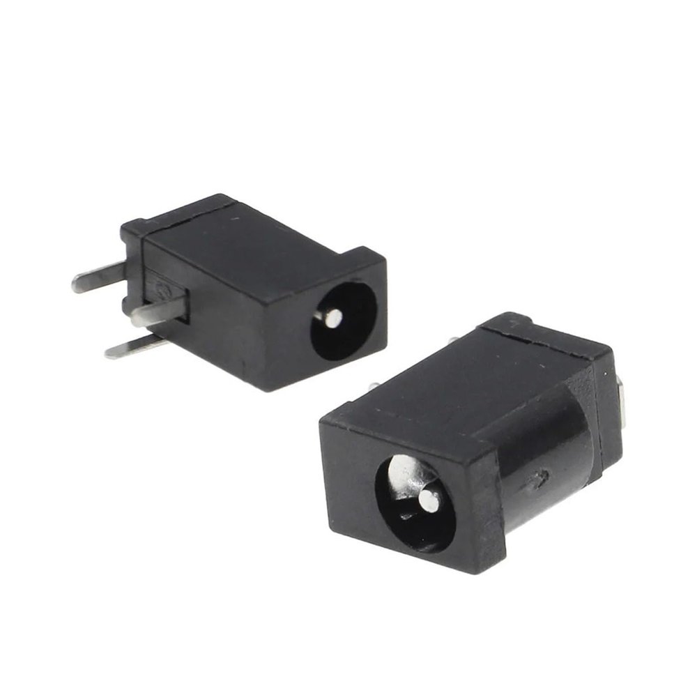 BHUPWZE 10PCS DC-002 0.3A 50V Black DC Power Jack Socket Connector DC002 3.5 * 1.3mm 1.3 Socket