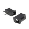 BHUPWZE 10PCS DC-002 0.3A 50V Black DC Power Jack Socket Connector DC002 3.5 * 1.3mm 1.3 Socket view 1