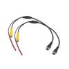 Hihaha 2pcs Car Camera Adapter 4 Pin to RCA Adapter M12 4-Pin Male to RCA AV Male with Trigger Wire Connector Wire Monitor Video Cable Durable Material view 1