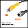 Hihaha 2pcs Car Camera Adapter 4 Pin to RCA Adapter M12 4-Pin Male to RCA AV Male with Trigger Wire Connector Wire Monitor Video Cable Durable Material view 4