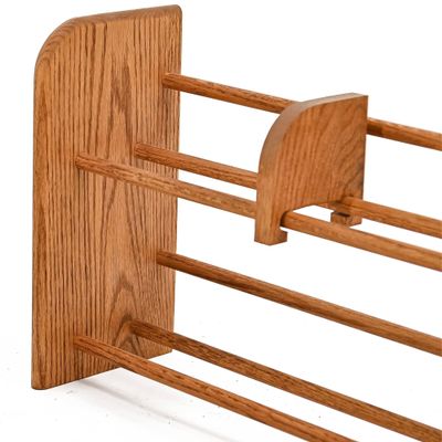 Wood Shed Hill 01 Series CD Storage Cabine, Real Oak Wood Media & Display Shelves, Handcrafted in The USA (Honey Oak, 14.5" x 24")