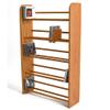 Wood Shed Hill 01 Series CD Storage Cabine, Real Oak Wood Media & Display Shelves, Handcrafted in The USA (Clear, 21.75" x 24") view 1