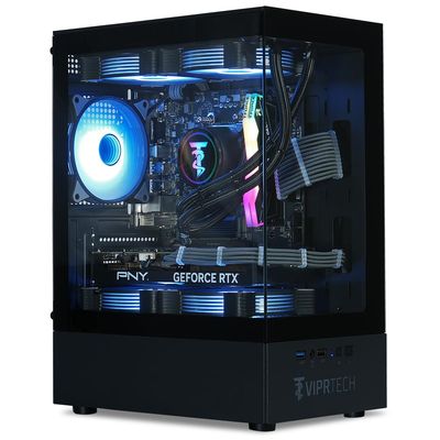 ViprTech Reaper 1.0 Gaming PC - AMD Ryzen 7 8700F (5.0Ghz Turbo), GeForce RTX 5060 Ti 8GB, 16GB DDR5, 1TB SSD, VR-Ready, WiFi BT USB-C, Win 11, Gaming Desktop Computer Prebuilt, Black