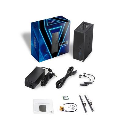 ASRock DeskMini B760 Series Ultra-Compact Mini-PC Barebone System, Supports 14th/13th/12th Gen Intel Core Processors, DDR4-3200, Blazing M.2 PCIe 5.0, USB 3.2 Gen2x2 Type-C, DisplayPort/HDMI/VGA