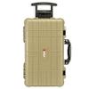 Eylar 22" Carry-On Travel Roller Gear, Camera, Drones, Tools, Equipment Hard Case Waterproof with Foam (Tan) view 2