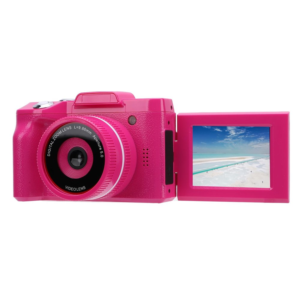 16MP HD Digital Camera, 1080P Video Recording, 16X Zoom, 2.4in Screen, Shake Prevention, Fish Motion, Multi Functional, Support 32G Memory Card, for Travel, Friends