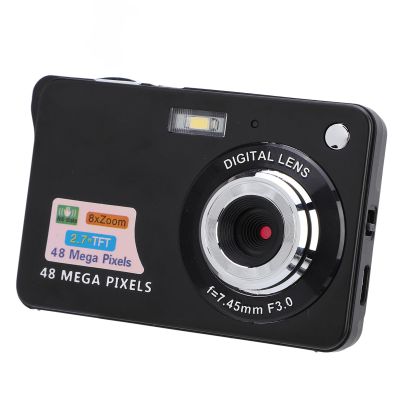 48MP 4K Digital Camera with 8X Zoom, 20 Filters for Kids Vlogging, Selfie Mode, Record, Travel Selfies, Video Recording, Flip Screen, Compact Camera, Built in Flash
