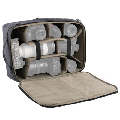 PGYTECH Large Camera Insert Bag, Waterproof Lens Pouch for Photographers and Traveler, Lightweight DSLR/SLR Lens Carring Case with Thicken Partition for Canon/Nikon/Sony/Mirrorless Cameras