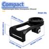 Mesee Bike Computer Mount, Aluminium Alloy Out Front Combo Bicycle Mount Holder Cycling Handlebar Extension Bracket Adapter Base for Bicycle Computer GPS Devices Sports Action Camera Flashlight view 3