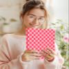 Wazzasoft for iPad Air 13 inch Case Keyboard M2/M3, for iPad Pro 12.9 Case with Keyboard Pencil Holder Folio Women Girls Cute Kawaii for Apple Tablet Cover Air 13, Pro 12.9 inch, Pink Checkered view 3