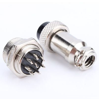 Brrnoo Aviation Plug Connector, GX16 Metal Socket Connector, Water , with 5A Current for Data Acquisition, CNC Machine
