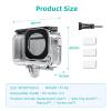 Waterproof Case for DJI Osmo Action Camera 5 pro/4/3,with Anti-Fog Underwater Housing Shell Cage Supports 45M/148FT Diving Housing Protective Shell Underwater Accessories Kit view 2