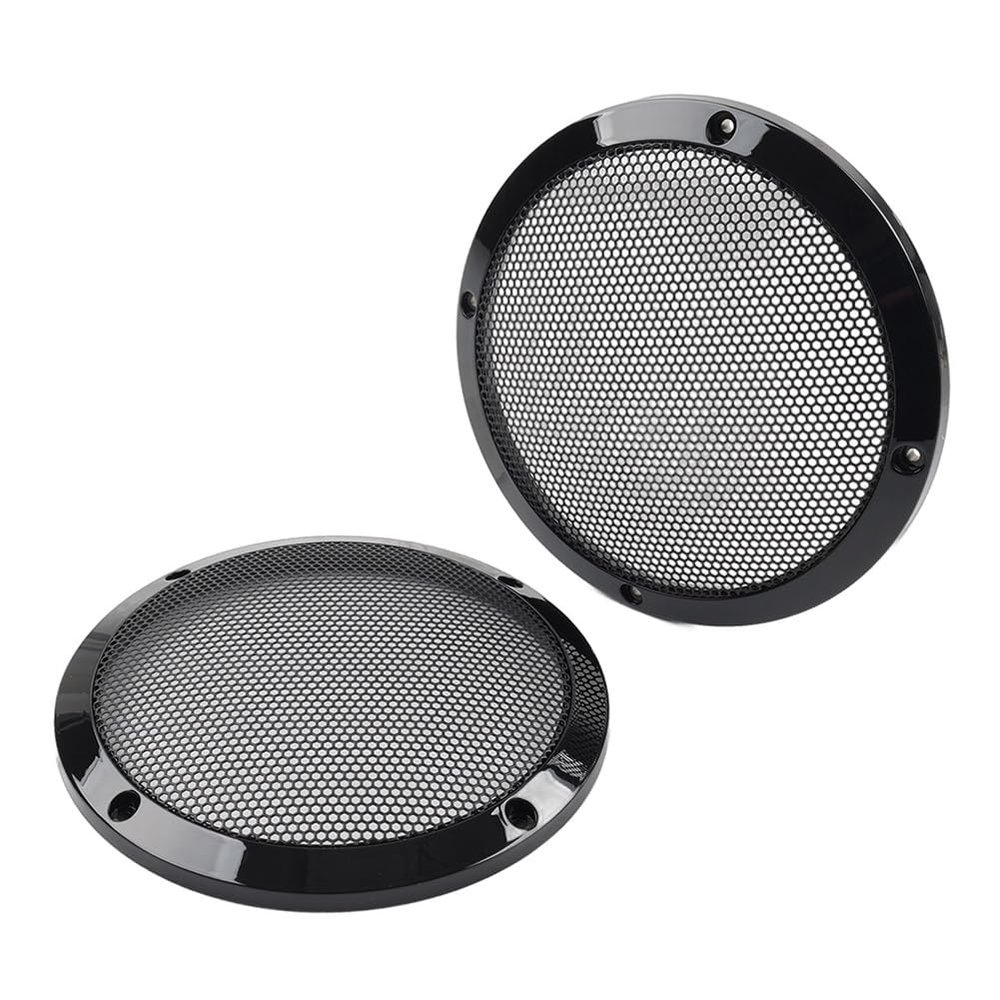 Cnswee6 6.5" Saddlebag Lid Grill Speaker Cover Fairing ABS Black Motorbike for Harley for Touring 1983-2023