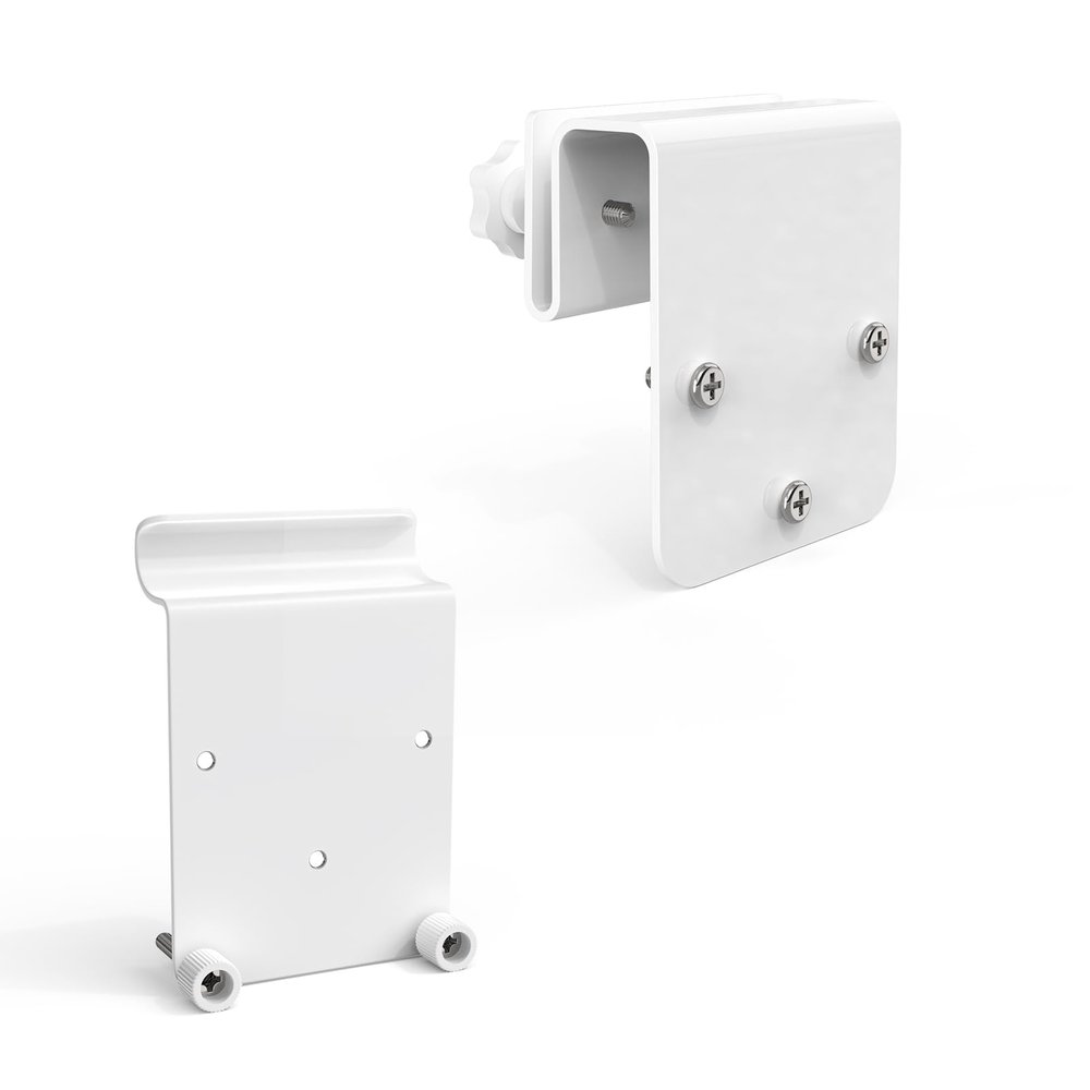 Koroao Gutter Mount and Vinyl Siding Clips Mount Compatible with Eufy SoloCam S340 Solar Security Outdoor Camera