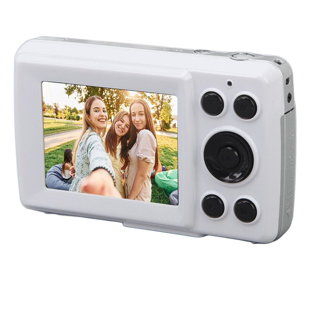 16MP 16X Zoom Digital Camera with Auto Focus 1080P Video, 2.4 LCD Display Compact Point and Shoot for Outdoor Travel, Adventure, and Everyday Use, Black