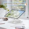 Aoviho Tablet Stand 360 Rotating Aluminum Holder, Adjustable, Portable and Foldable Monitors Stand for iPads, Compatible with 4-12.9" Tablets, Silver view 2