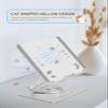 Aoviho Tablet Stand 360 Rotating Aluminum Holder, Adjustable, Portable and Foldable Monitors Stand for iPads, Compatible with 4-12.9" Tablets, Silver view 4