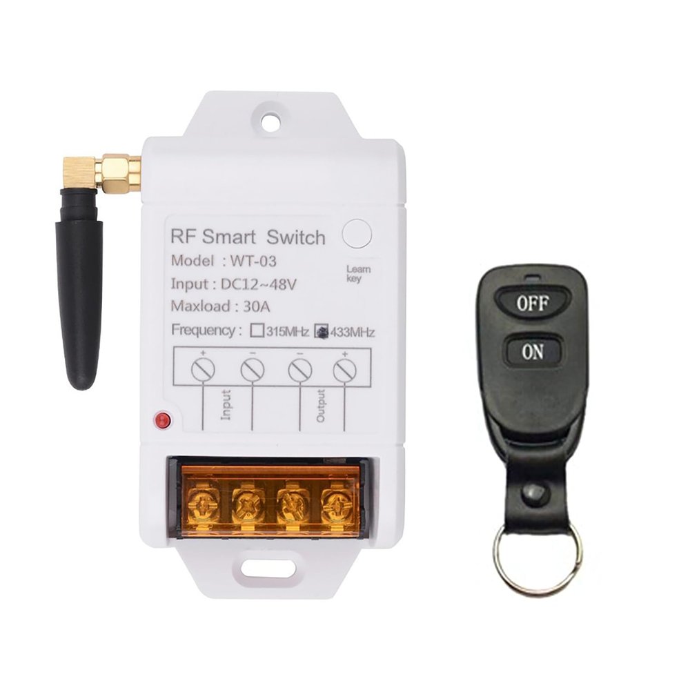 Wireless Remote Control Switch 30A Relay RF Remote Control Switches for Motor Pump