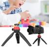 Glomora Camera Tripod Stand,1/4in Tripod Mobile Phone Stand, Mobile Mini Desktop Live Selfie Supplies Camera Video Accessory (Red) view 3
