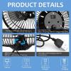Fydun Solar Panel Fan Mobile Power Supply Cooling Usb Portable Device for Outdoor Ventilation view 3