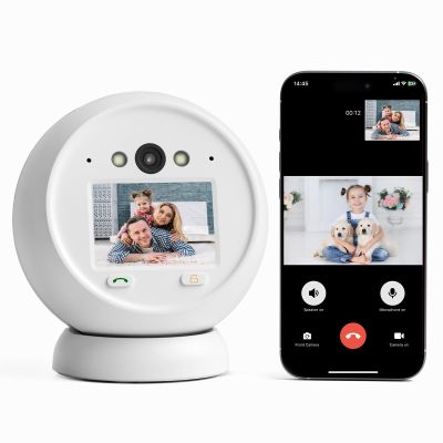 ACEMO Camera for Home Security with 2.8 inch Screen,Two-Way Video Indoor Camera, 1080P HD PTZ Wireless Nanny Dog Pet Home Security Cameras Baby Monitor Human Tracking Detection, 24/7 Recording