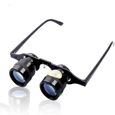 10X Magnifying Loupe Blue Film Binoculars, 10X Zoom High Definition Night Vision Telescope, Hands-Free Binocular Glasses10X34 Portable Fishing Magnifier Glasses