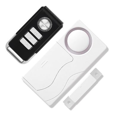 120DB Door Magnetic Alarm, Anti-theif Travel Security System Wedge Shaped Door for Traveling, Apartment, Hotel and Home with Remote Control