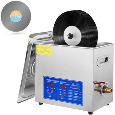 BTURYT 40 KHz Advanced Professional Tool for Cleaning Vinyl Discs with Digital Timer and Heater~/