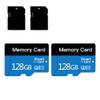 2 Pack 128 GB Micro Memory Card with Adapter, TF Memory Card Class 10, Mini Memory sd Card for Camera/Smartphone/Tablet/Drone (Blue 128GB*2) view 2