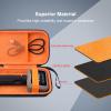 Garmin Xero C1 Pro Ballistic Precision Chronograph Carrying Case, Inlay Organizer with Mesh Pocket for USB Cable, Cleaning Cloth, USB Charging Adapter, Black + Orange (Black&Orange3) view 4