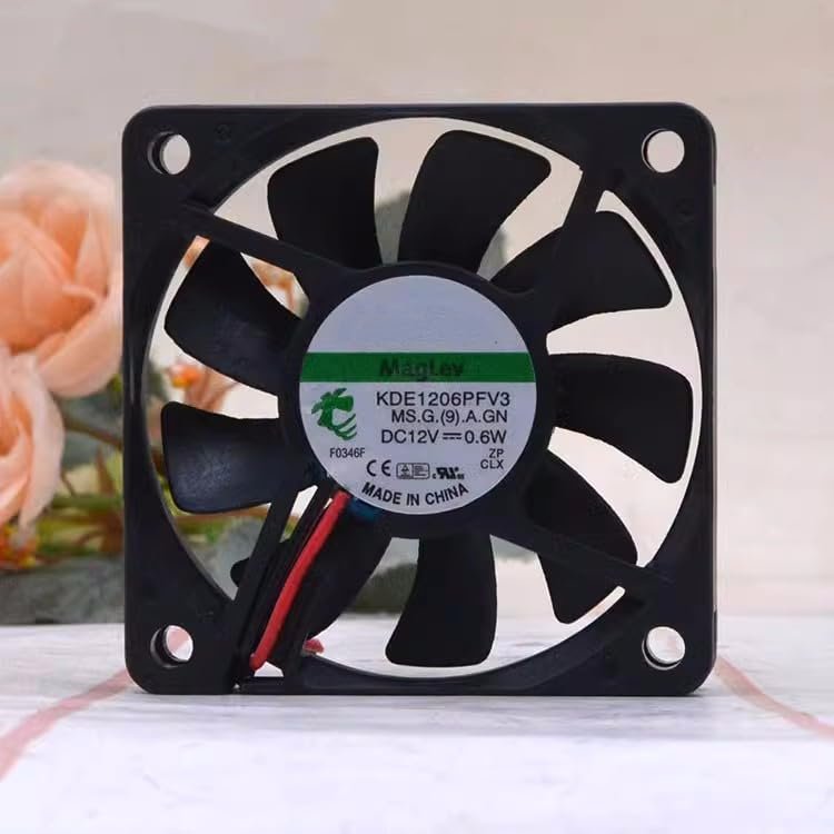 for 12V 0.6W KDE1206PFV3 6010 6CM Ultra-Thin Silent Motherboard Cooling Fan