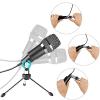 ELUKHT USB Microphone,Plug &Play Home Studio USB Condenser Microphone for Phone, Recordings, Voice Search view 3