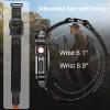SUPLINK Stainless Steel Case and Nylon Bands Compatible with Apple Watch Band 45mm Men, Metal Rugged Protector Cover Replacement Straps for iWatch Apple Watch Series 9 8 7, Black view 4